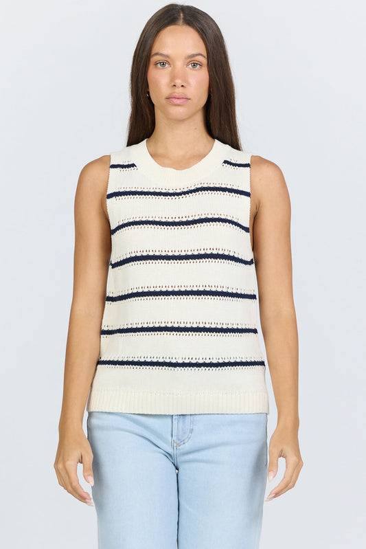 Sarinna Sweater Tank by Dear John