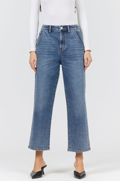 Lasso Mid Rise Jeans in Hazlett by Dear John
