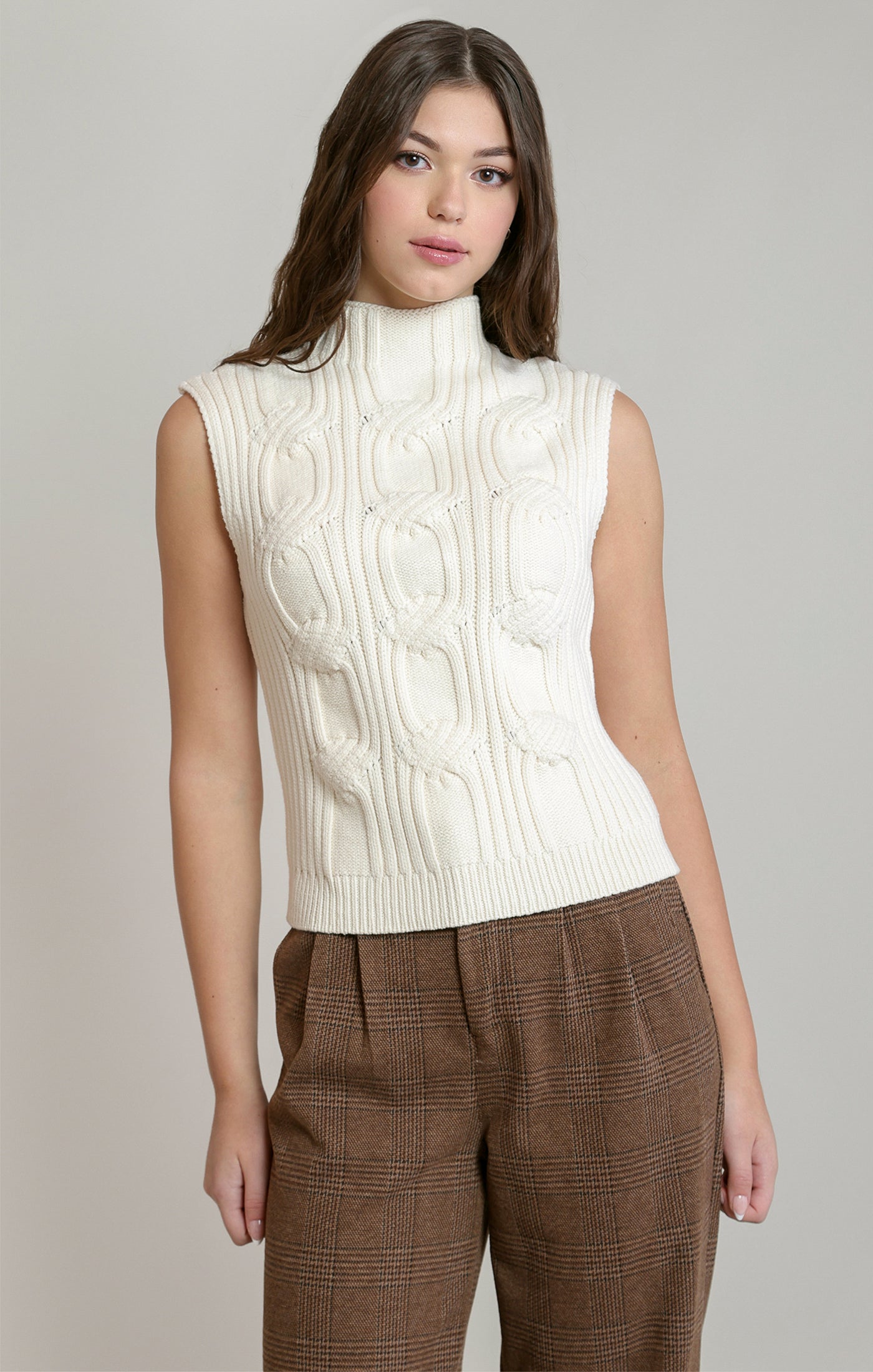 Ivory Hour Sweater Vest by Dex