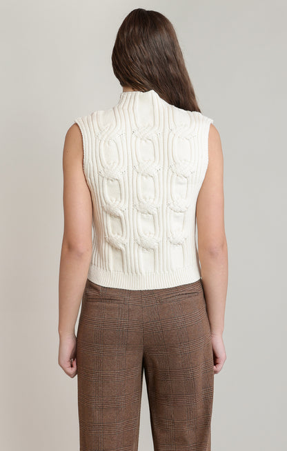 Ivory Hour Sweater Vest by Dex