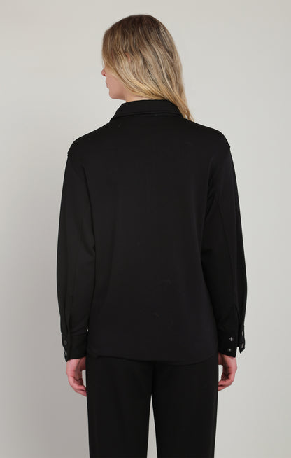 Sweet Escape Scuba Jacket in Black by Dex