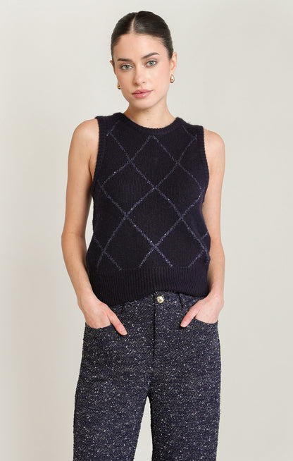 After Dark Sweater Vest by Dex