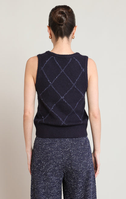 After Dark Sweater Vest by Dex