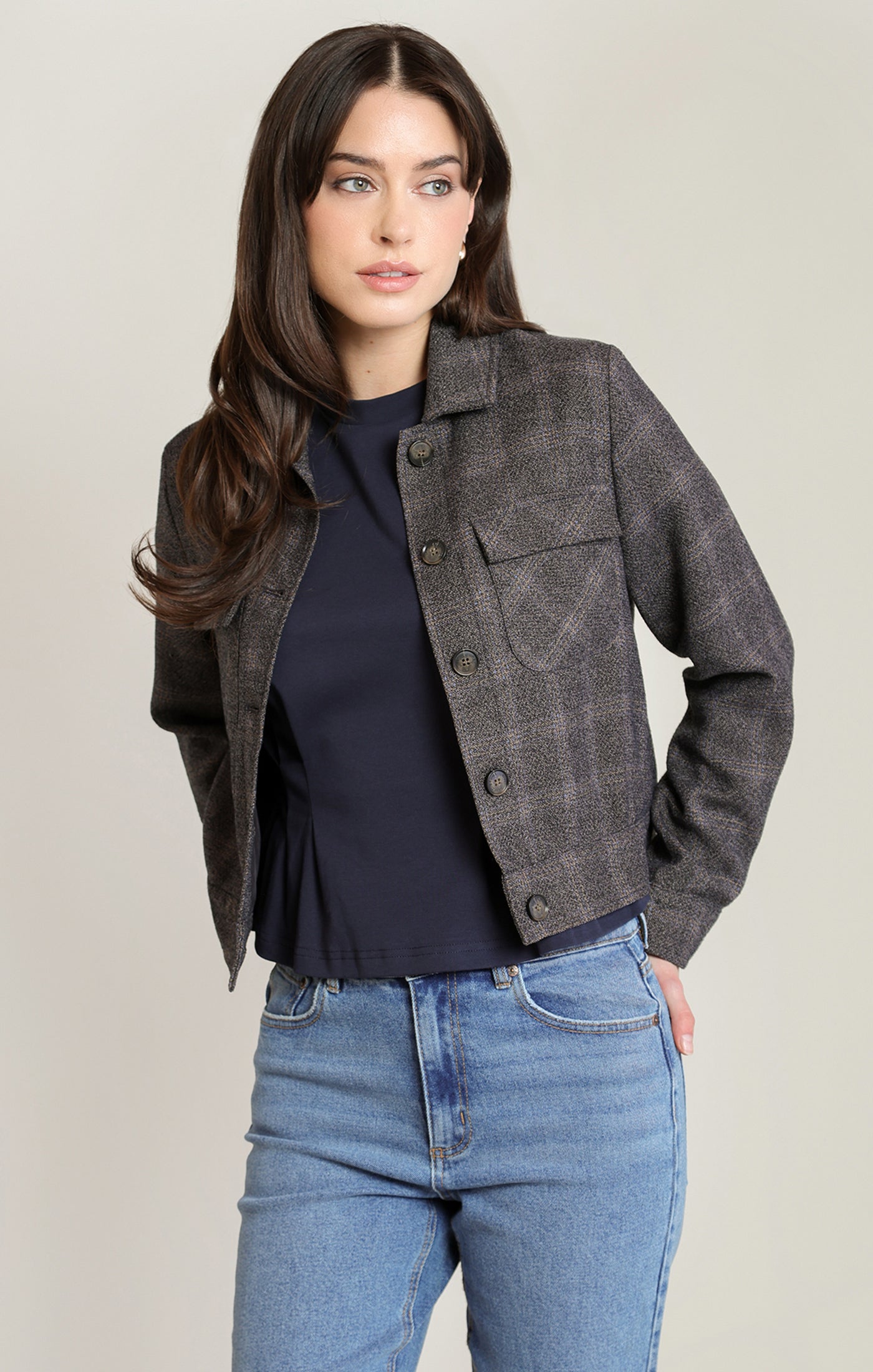 Uptown Plaid Jacket by Dex