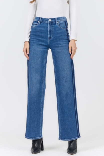 Margot Mid Rise Wide Leg Jeans in Drifting by Dear John