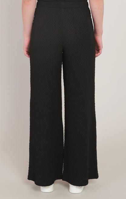 After Hours Textured Pants in Black
