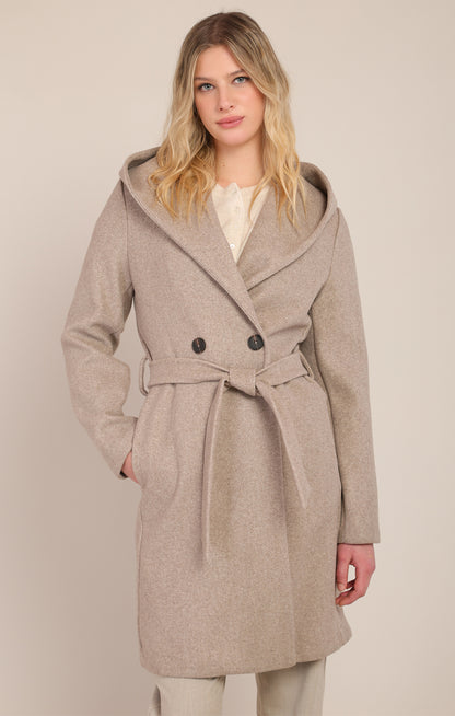 Effortlessly Chic Coat in Stone