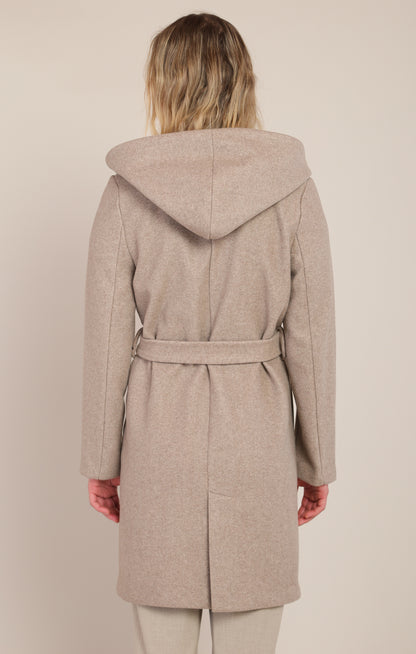 Effortlessly Chic Coat in Stone