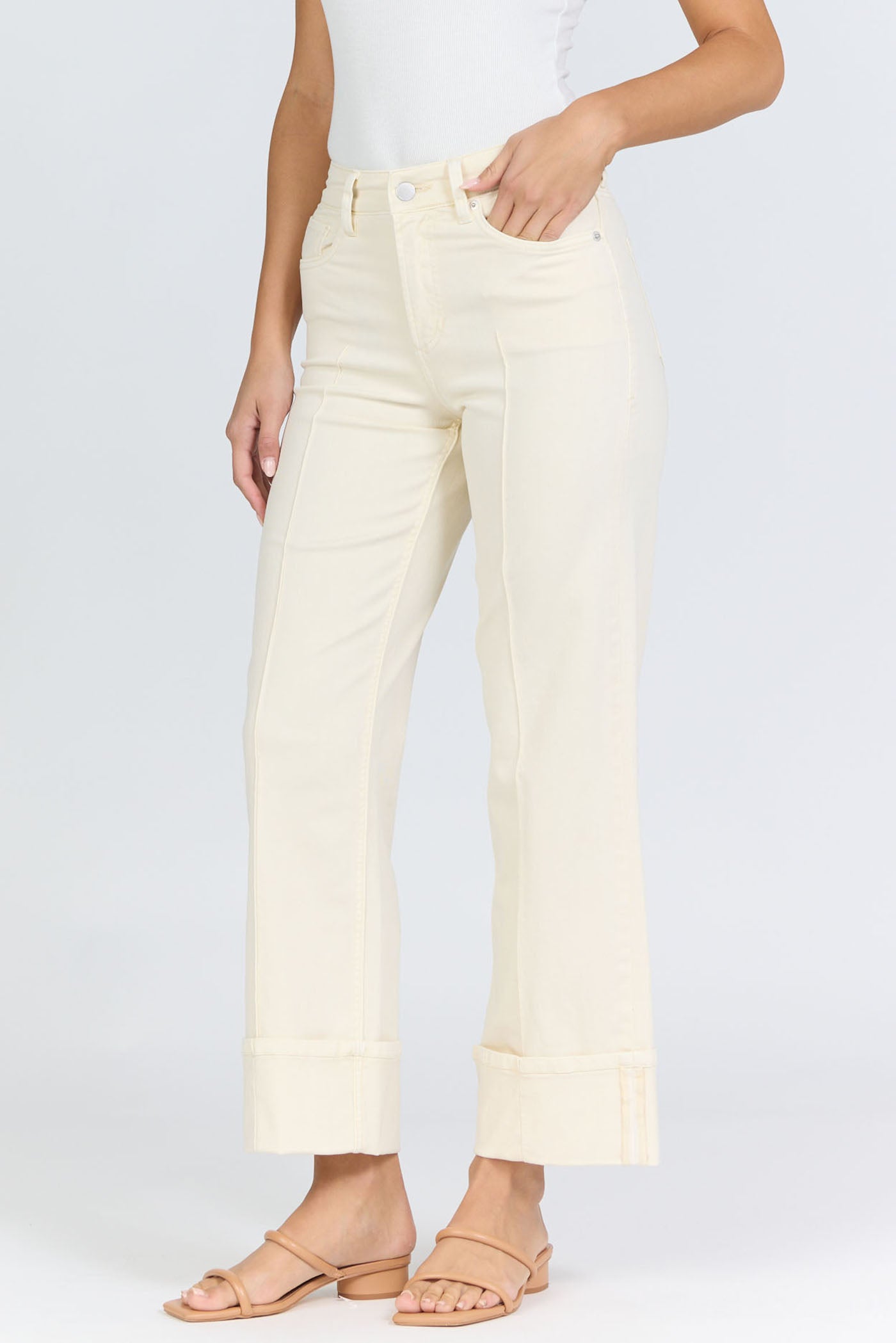 Holly High Rise Jeans in Wheat by Dear John