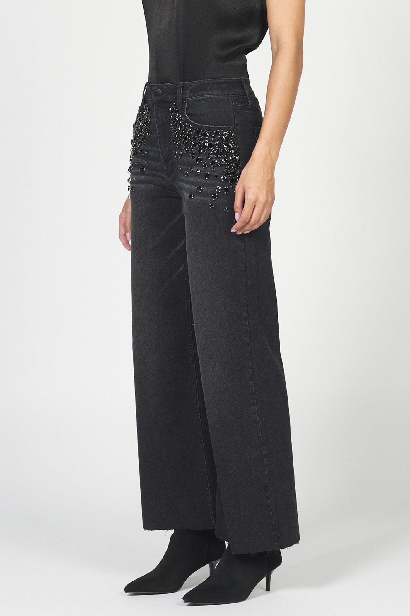 Fiona Black Sparkle Jeans by Dear John