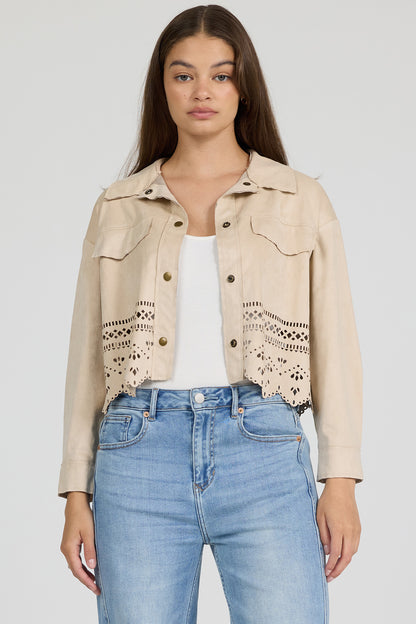 Retta Faux Suede Jacket by Dear John