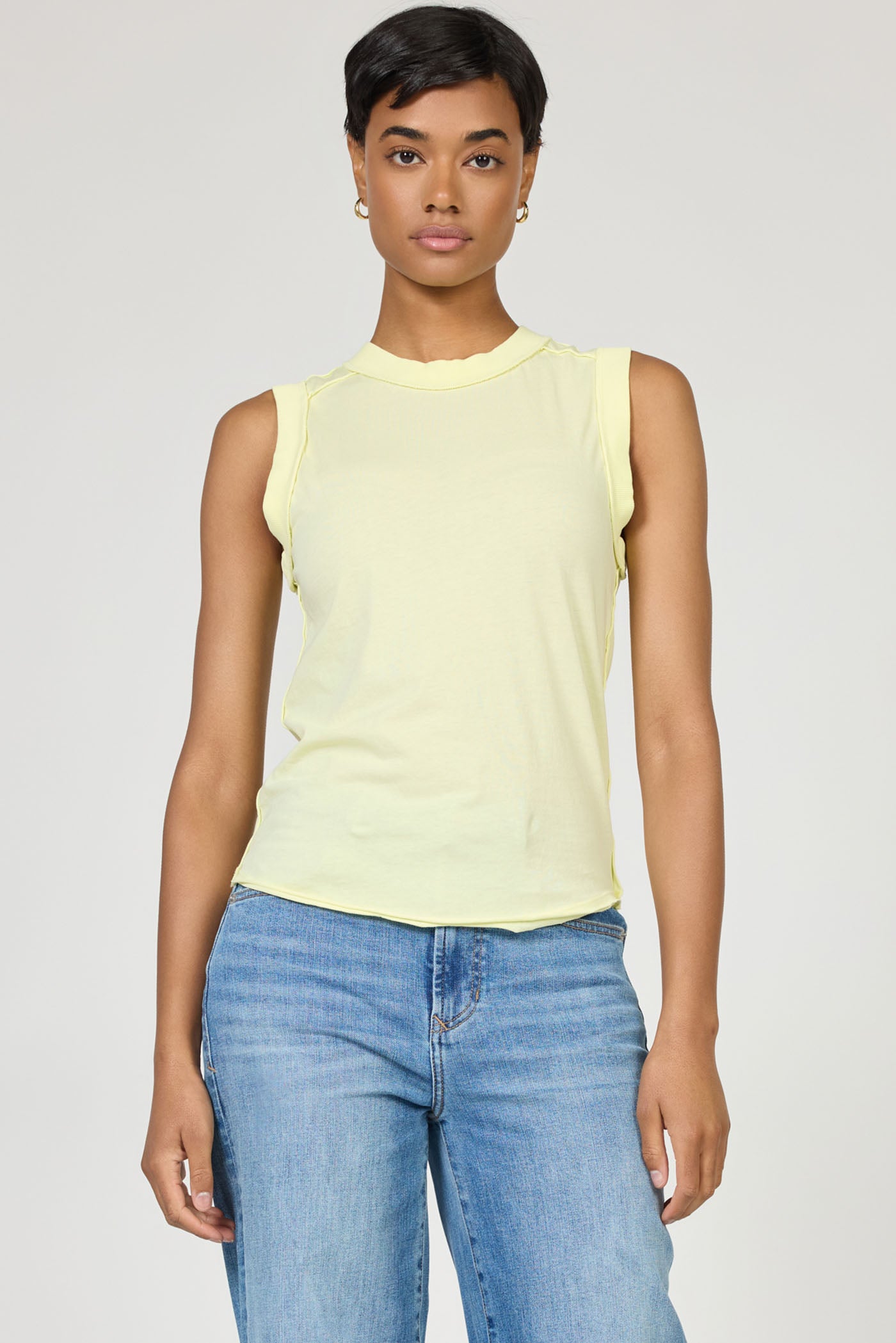 Zo Tank in Wax Yellow by Dear John