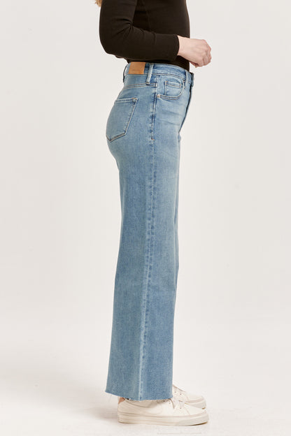 Fiona Wide Leg Super High Rise in Artic Denim by Dear John