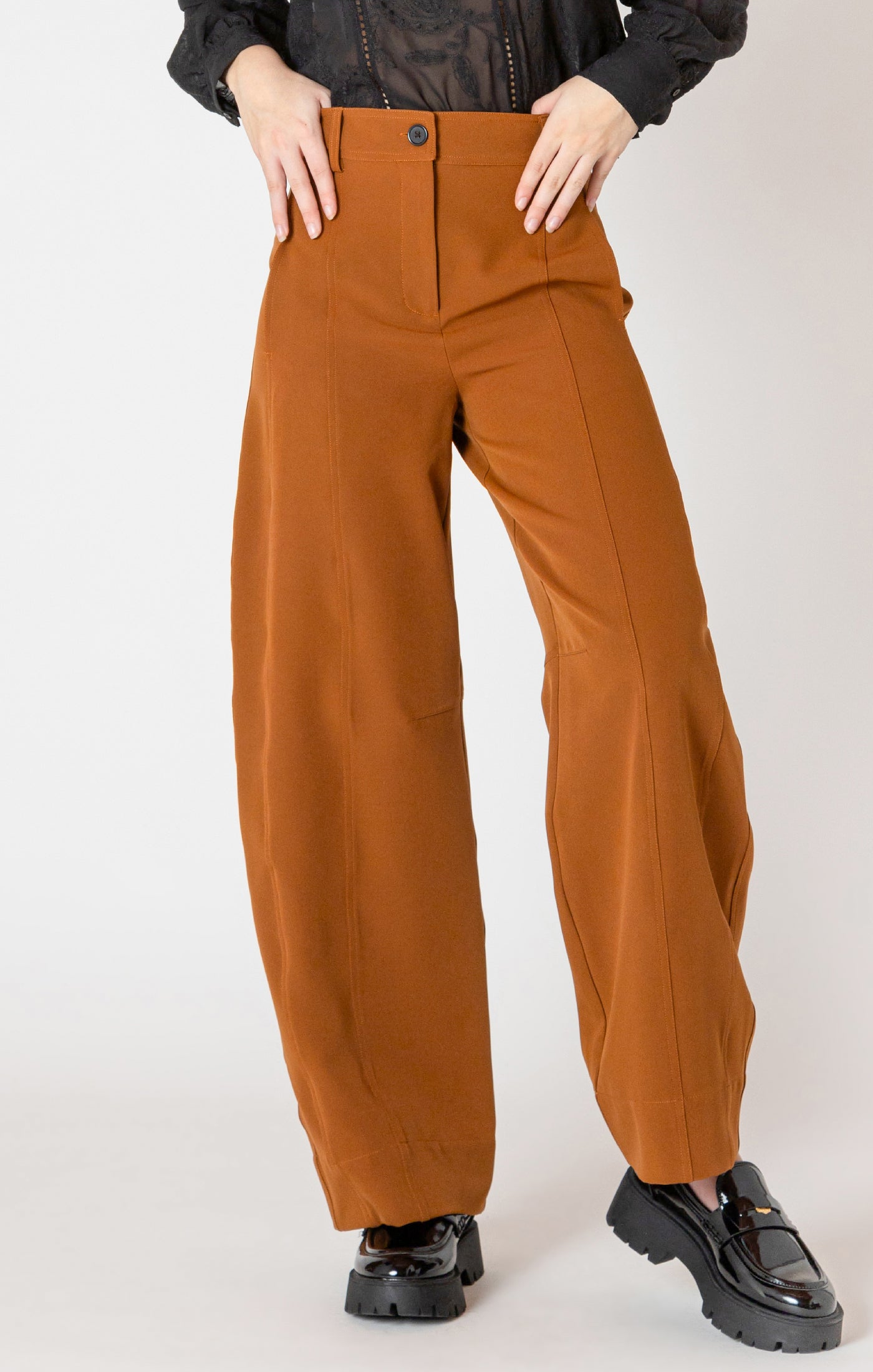 Espresso Run Barrel Pants by Dex