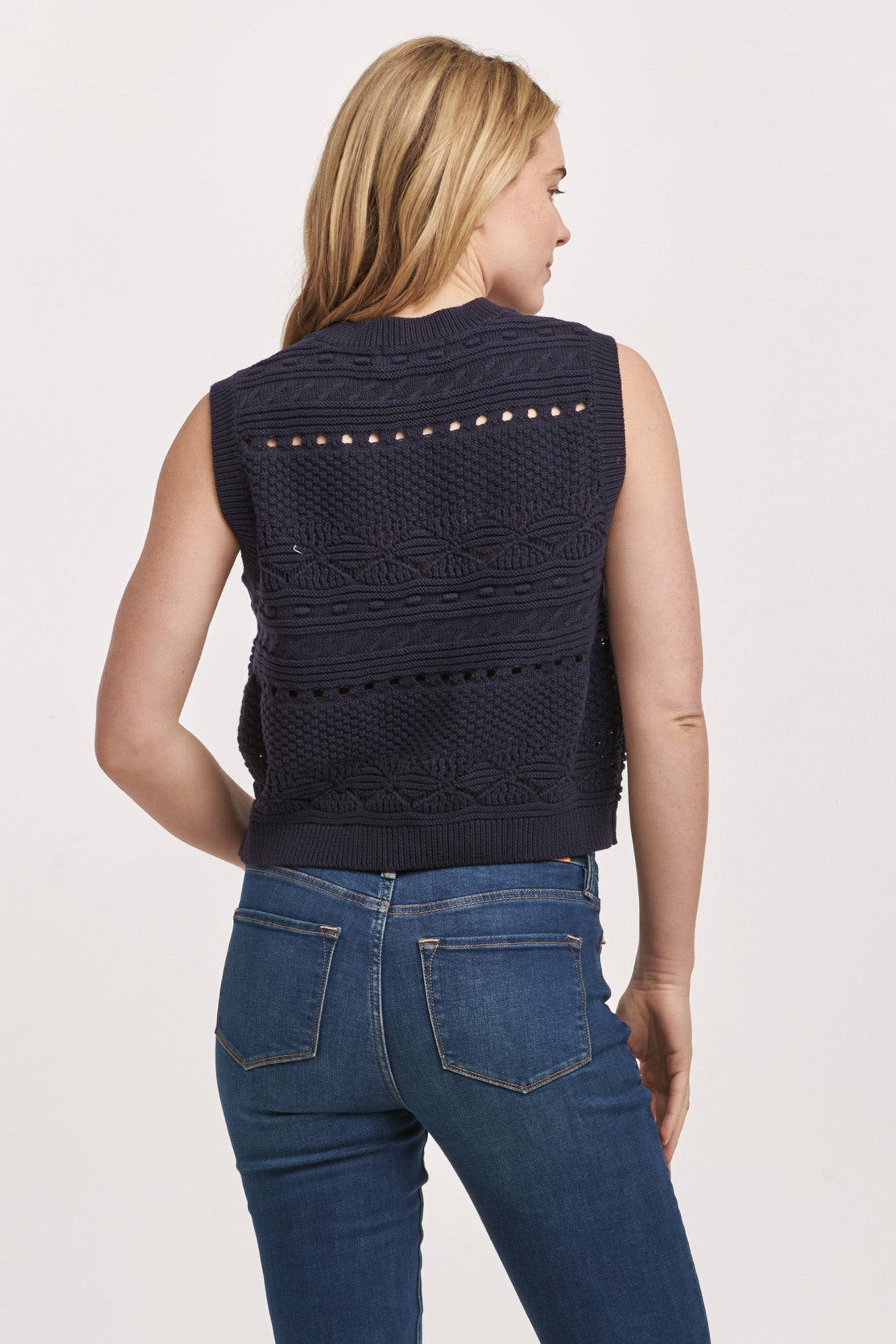 Kaela Sleeveless Sweater in Midnight Berry by Dear John