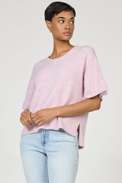 Catrina Relaxed Fit Top in Vivid Lilac by Dear John