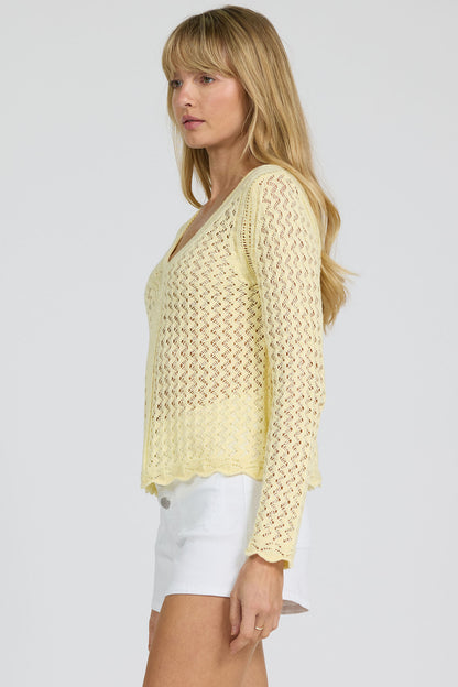 Vivi Sweater in Wax Yellow by Dear John
