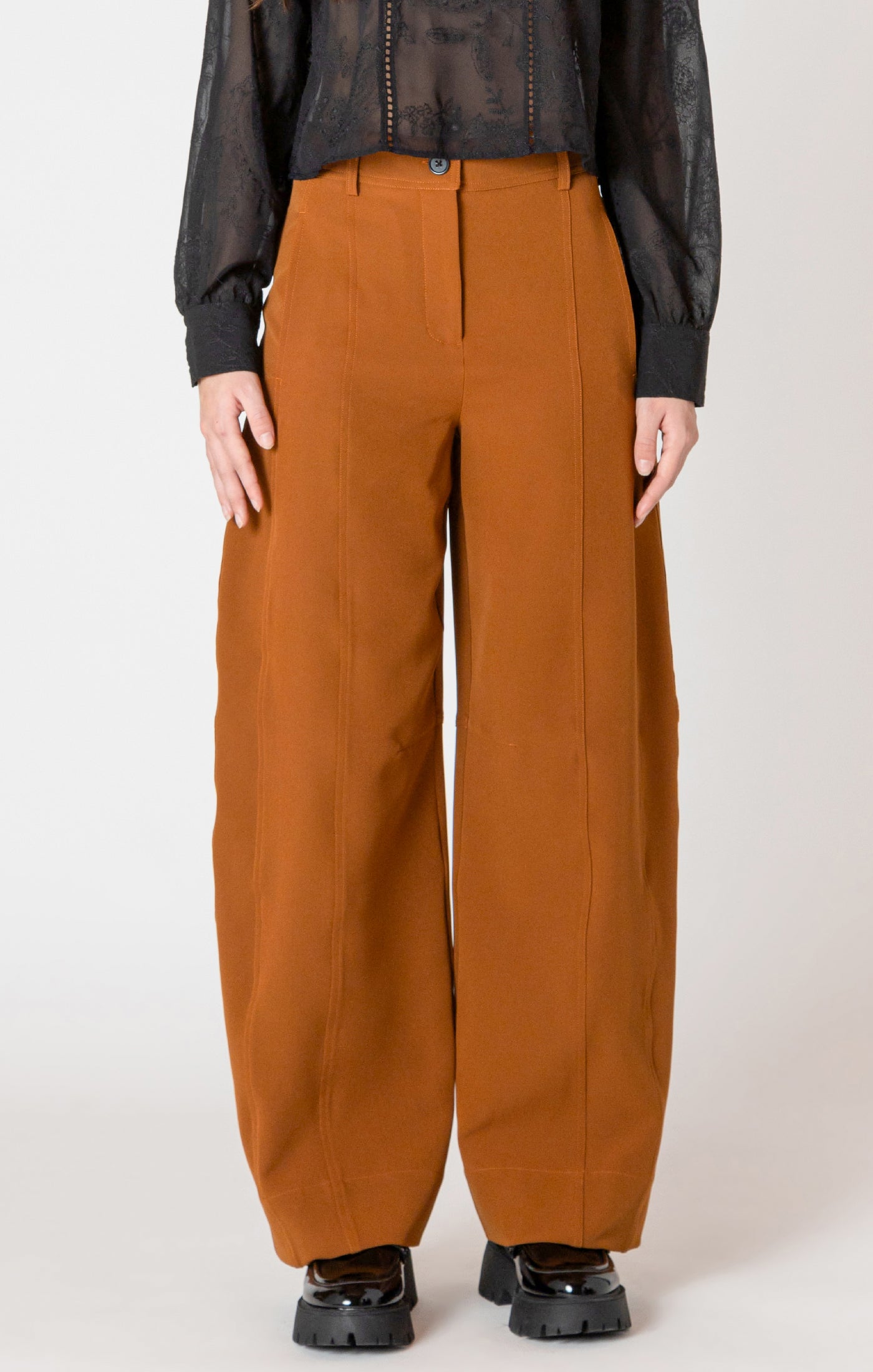 Espresso Run Barrel Pants by Dex
