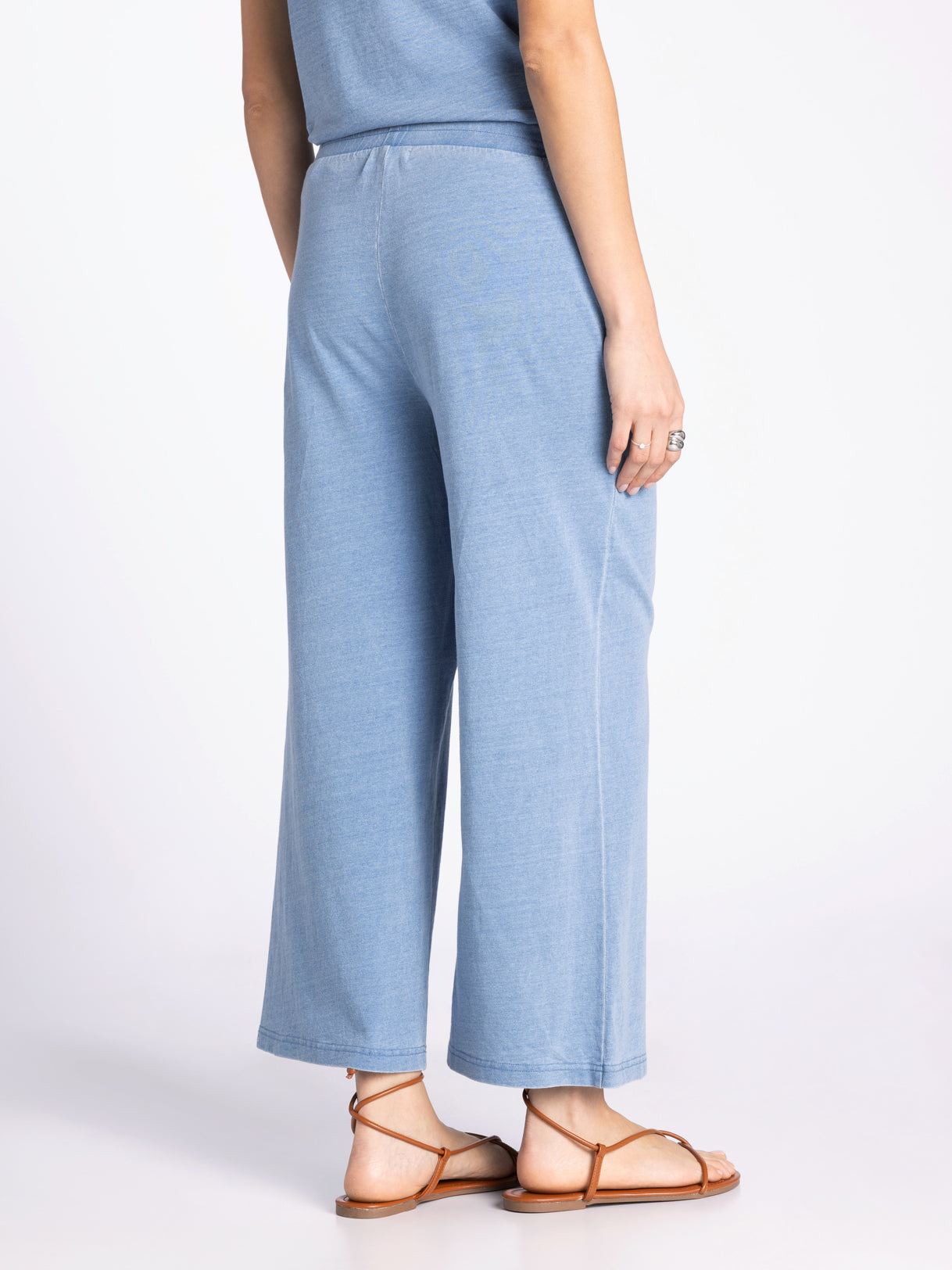 Allium Pants in Light Denim Blue by Thread & Supply