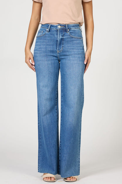 Fiona High Rise Jeans in Fog Sky by Dear John