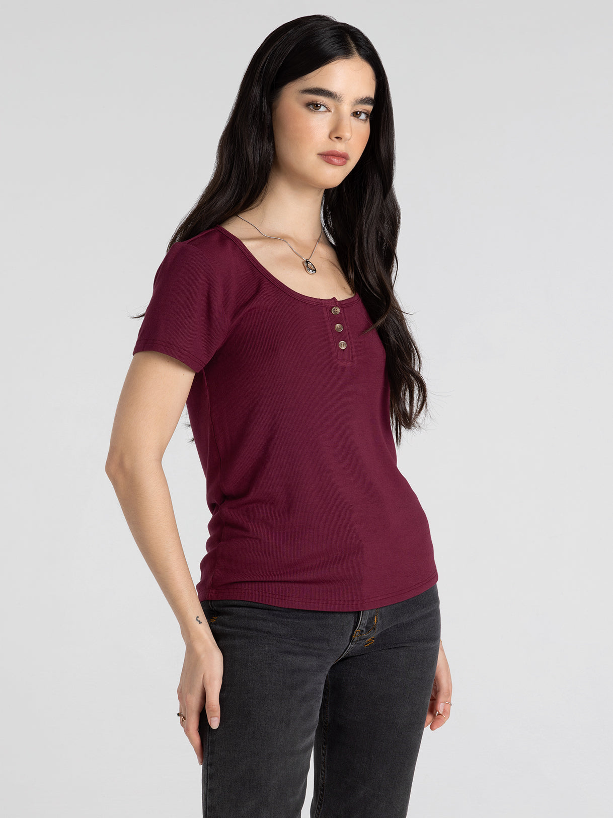 Evanore Top in Zinfandel by Thread & Supply